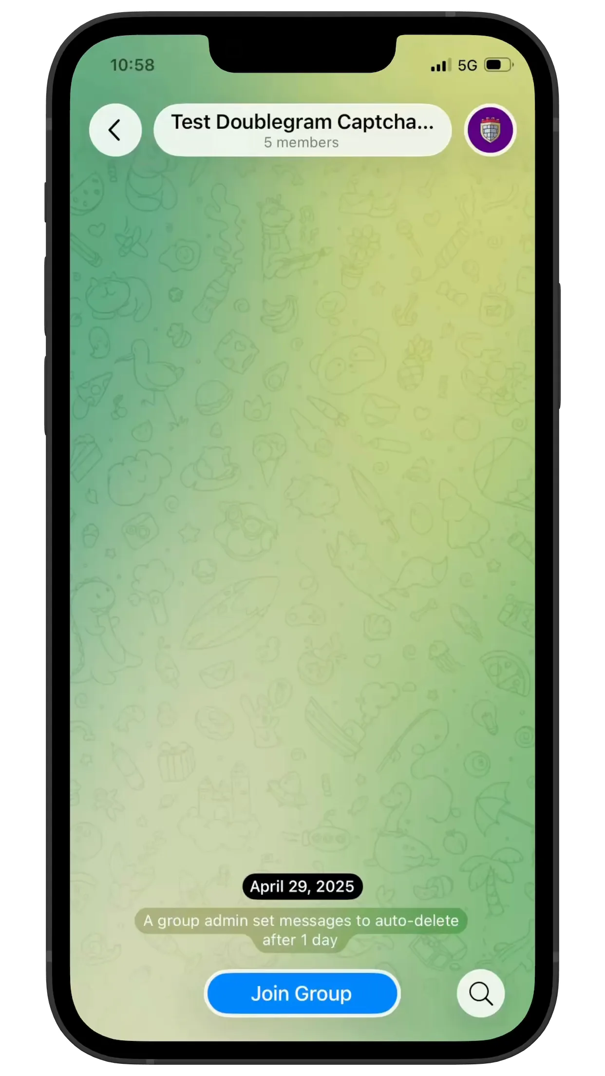 One-click verification